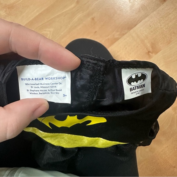 Build a Bear Black & Yellow Batman Tulle Skirt Teddy Bear Dress Accessory OS - Picture 4 of 4